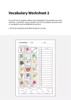 Vista previa - Hojas de trabajo - Ice Cream Shop / Heladería: Vocabulary Worksheet 2 (Hoja de trabajo de inglés) - página 1