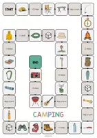 Vista previa - Juegos / Gamificación - Camping / Acampada: Vocabulary Game (Juego para la clase de inglés) - página 2
