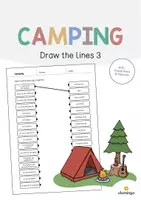 Vista previa - Hojas de trabajo - Camping / Acampada: Draw the lines 3 (Hoja de trabajo de inglés) - Portada