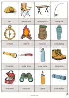 Vista previa - Juegos / Gamificación - Camping / Acampada: Drawing Game (Juego para la clase de inglés) - página 2