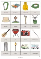 Vista previa - Juegos / Gamificación - Camping / Acampada: Drawing Game (Juego para la clase de inglés) - página 3