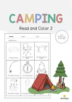 Vista previa - Hojas de trabajo - Camping / Acampada: Read and Color 2 (Hoja de trabajo de inglés) - Portada