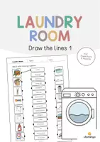 Vista previa - Hojas de trabajo - Laundry Room / Lavadero: Draw the lines 1 (Hoja de trabajo de inglés) - Portada