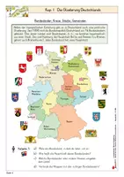 Vorschau - Arbeitsblätter - Lernwerkstatt Meine Umgebung | Heimatort, Bundesländer, Himmelsrichtungen, Landkarte, Maßstab, Verkehrszeichen, Schulweg | Sachunterricht Erdkunde Grundschule Klasse 2-4 Lösungen - Seite 3
