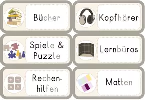 Vorschau - Poster - Beschriftung Klassenzimmer & Schränke Classroommanagement Orientierung - Seite 3