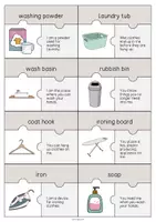 Vista previa - Manualidades / Dibujos para colorear - Laundry Room / Lavadero: Puzzle (Rompecabezas para la clase de inglés) - página 3