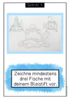 Vorschau - Mal- und Bastelvorlagen - Kunstprojekt: Lustige Fische; Kunstidee Sommer; Kunst in der Grundschule - Seite 2