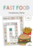 Vista previa - Juegos / Gamificación - Fast Food / Comida rápida: Vocabulary Game (Juego para la clase de inglés) - Portada