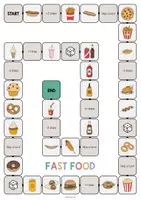 Vista previa - Juegos / Gamificación - Fast Food / Comida rápida: Vocabulary Game (Juego para la clase de inglés) - página 2