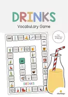 Vista previa - Juegos / Gamificación - Drinks / Bebidas: Vocabulary Game (Juego para la clase de inglés) - Portada