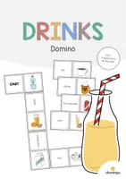 Vista previa - Juegos / Gamificación - Drinks / Bebidas: Domino (Juego para la clase de inglés) - Portada