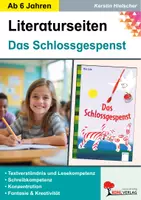 Vorschau - Unterrichtsreihen - Das Schlossgespenst Literaturseiten | Begleitmaterial, Textverständnis, Kreuzworträtsel, Lückentexte, Rollenspiele, Lesekompetenz, Grammatik | Deutsch Grundschule Klasse 1-3 Lösungen - Deckblatt
