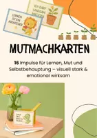Vorschau - Bildkarten - Mutmach-Karten – 16 Affirmationen + Lehrer-Leitfaden | Grundschule, Klasse 1–6 - Deckblatt
