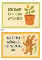 Vorschau - Bildkarten - Mutmach-Karten – 16 Affirmationen + Lehrer-Leitfaden | Grundschule, Klasse 1–6 - Seite 2