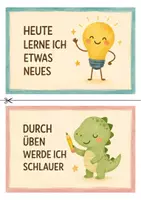 Vorschau - Bildkarten - Mutmach-Karten – 16 Affirmationen + Lehrer-Leitfaden | Grundschule, Klasse 1–6 - Seite 3