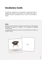 Vista previa - Manualidades / Dibujos para colorear - Barbecue & Picnic / Barbacoa y picnic: Vocabulary Cards (Tarjetas de palabras) - página 1