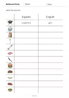 Vista previa - Hojas de trabajo - Barbecue & Picnic / Barbacoa y picnic: Vocabulary Worksheet 3 (Hoja de trabajo de inglés) - página 2