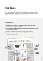 Vista previa - Juegos / Gamificación - Barbecue & Picnic / Barbacoa y picnic: Clip Cards (Tarjetas de pinza para la clase de inglés) - página 1