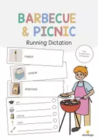 Vista previa - Juegos / Gamificación - Barbecue & Picnic / Barbacoa y picnic: Running Dictation (Dictado en movimiento para la clase de inglés) - Portada
