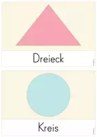 Vorschau - Präsentationen/Tafelbilder - Geomerische Formen: Bild- und Wortkarten - Seite 3