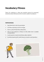 Vista previa - Juegos / Gamificación - Vegetables / Verduras: Vocabulary Fitness (Fitness de vocabulario) - página 1