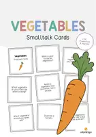 Vista previa - Tarjetas / Manipulativos - Vegetables / Verduras: Smalltalk Cards (Tarjetas de conversación) - Portada
