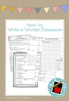 Vorschau - Arbeitsblätter - How to Write a Written Discussion. Inkl. interaktiver PDF - Deckblatt