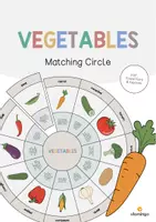 Vista previa - Juegos / Gamificación - Vegetables / Verduras: Matching Circle (Rompecabezas circular para la clase de inglés) - Portada