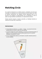 Vista previa - Juegos / Gamificación - Vegetables / Verduras: Matching Circle (Rompecabezas circular para la clase de inglés) - página 1