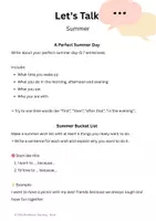 Vorschau - Arbeitsblätter - Let's Talk: Summer - freies Sprechen ab Klasse 5 - Seite 3