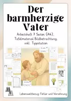 Vorschau - Arbeitsblätter - Barmherziger Vater, verlorener Sohn fertiges Arbeitsheft - Deckblatt