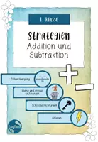 Vorschau - Stationenlernen - Rechenstrategien üben - Addition & Subtratktion - ZR20 - 1. Klasse - Deckblatt