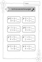 Vorschau - Arbeitsblätter - Schlüsselrechnungen - Nachbarrechnungen ableiten - ZR20 - Addition - Seite 2