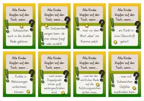 Vorschau - Spiele - Satzarten - Alle Kinder klopfen auf den Tisch (Lesespiel) - Seite 3