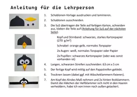 Vorschau - Mal- und Bastelvorlagen - Vogel-Krone Basteln Stirnband Theater Kostüm Verkleidung - Seite 3