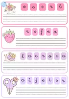 Vista previa - Tarjetas / Manipulativos - Ordenamos letras y sílabas- primavera - página 3