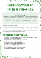 Vorschau - Arbeitsblätter - Planning presentations on Irish Mythology - Seite 1