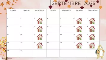 Aperçu - Affichage - Calendrier Scolaire 2025-2026 Zone B - Page de couverture