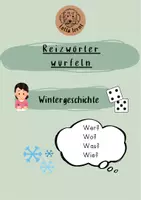 Vorschau - Arbeitsblätter - Materialpaket Würfelgeschichten Reizwortgeschichten Jahreszeiten - Deckblatt
