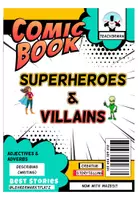 Vorschau - Arbeitsblätter - Worksheets: Superheroes & Villains / Comics / Describing / Adjectives - Deckblatt