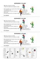 Vorschau - Arbeitsblätter - Worksheets: Superheroes & Villains / Comics / Describing / Adjectives - Seite 2