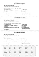 Vorschau - Arbeitsblätter - Worksheets: Superheroes & Villains / Comics / Describing / Adjectives - Seite 3