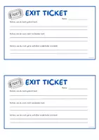Vorschau - Anderer Materialtyp - Exit-Ticket - Deckblatt