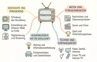 Vorschau - Arbeitsblätter - Arbeitsblätter zum Thema "Fernsehen" + Lösung & MP3 + Mindmap + Infografik - Seite 2