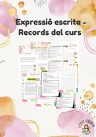 Vista previa - Hojas de trabajo - Llibre de Records del curs (en català i en castellà) - Portada