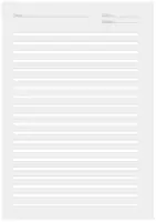 Vorschau - Arbeitsblätter - Arbeitsblatt: Deutsch Lineatur 3 - einzeilig 4 mm - DIN A4 mit Name und Datum grauer Hintergrund ||20 Seiten Ns394D36-1 - Seite 3
