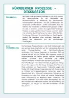 Vorschau - Arbeitsblätter - Nürnberger Prozesse - Diskussionsrunde (Texte + Diskussionsfragen) - Seite 1