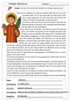 Vorschau - Arbeitsblätter - Der Heilige Stephanus (3 Arbeitsblätter mit Lösung) - Seite 3