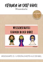 Vorschau - Merkblätter - Frauen in der Bibel / Wissenskartei - Deckblatt