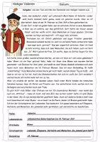 Vorschau - Arbeitsblätter - Heiliger Valentin (3 Arbeitsblätter mit Lösung) - Seite 3